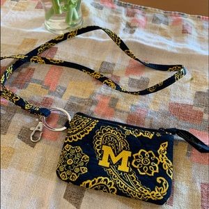 University of Michigan Vera Bradley card holder